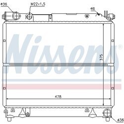 Chladič motora NISSENS 64178 - obr. 4