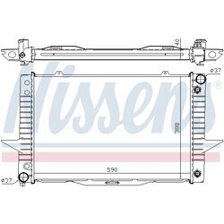 Chladič motora NISSENS 65540A - obr. 4