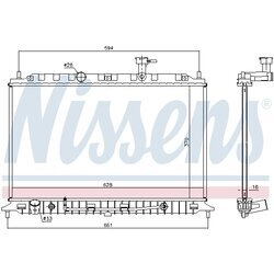 Chladič motora NISSENS 66770