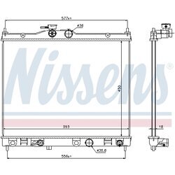 Chladič motora NISSENS 67369 - obr. 5