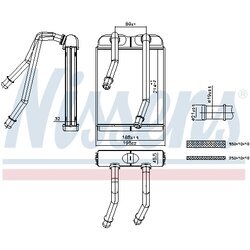 Výmenník tepla vnútorného kúrenia NISSENS 707227