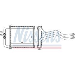 Výmenník tepla vnútorného kúrenia NISSENS 77657 - obr. 4
