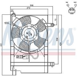 Ventilátor chladenia motora NISSENS 85062 - obr. 5