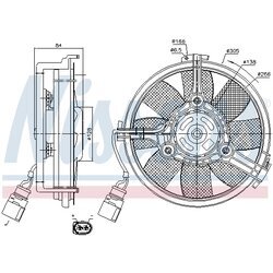 Ventilátor chladenia motora NISSENS 85639 - obr. 5