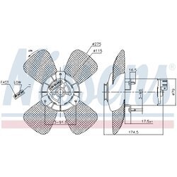 Ventilátor chladenia motora NISSENS 85801 - obr. 5