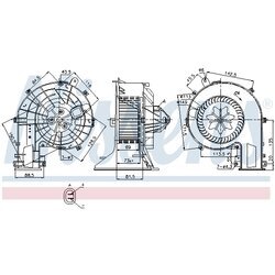 Vnútorný ventilátor NISSENS 87078 - obr. 5