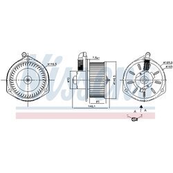 Vnútorný ventilátor NISSENS 87163 - obr. 5