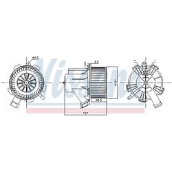 Vnútorný ventilátor NISSENS 87208 - obr. 5