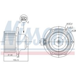 Vnútorný ventilátor NISSENS 87570 - obr. 5