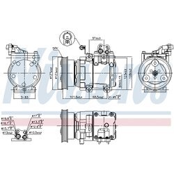 Kompresor klimatizácie NISSENS 890737 - obr. 5