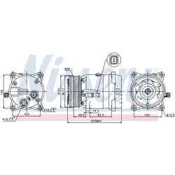 Kompresor klimatizácie NISSENS 89122 - obr. 4