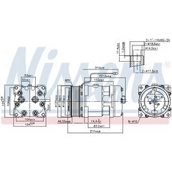 Kompresor klimatizácie NISSENS 89857 - obr. 4