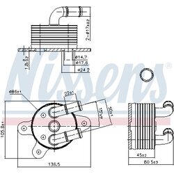 Chladič oleja automatickej prevodovky NISSENS 90842 - obr. 5