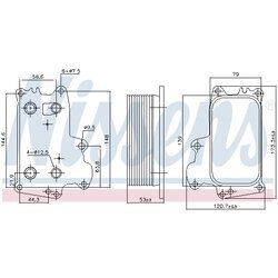 Chladič motorového oleja NISSENS 91297 - obr. 5