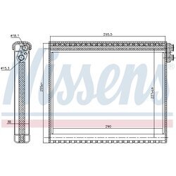 Výparník klimatizácie NISSENS 92341 - obr. 4