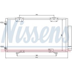 Kondenzátor klimatizácie NISSENS 94833 - obr. 5