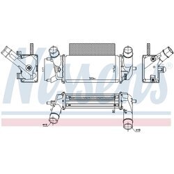 Chladič plniaceho vzduchu NISSENS 961486 - obr. 4