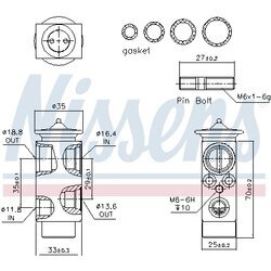 Expanzný ventil klimatizácie NISSENS 999234 - obr. 5