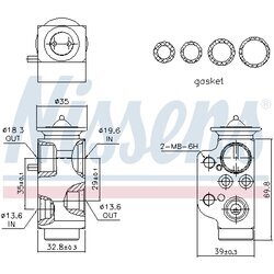 Expanzný ventil klimatizácie NISSENS 999320 - obr. 5