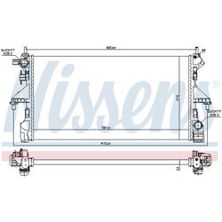 Chladič motora NISSENS 606169 - obr. 4