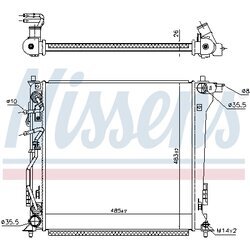 Chladič motora NISSENS 606673 - obr. 5