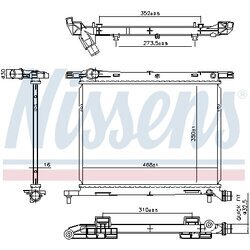 Chladič motora NISSENS 607029