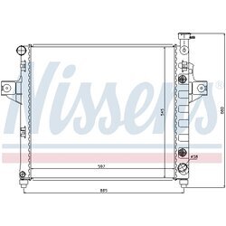 Chladič motora NISSENS 61010 - obr. 1