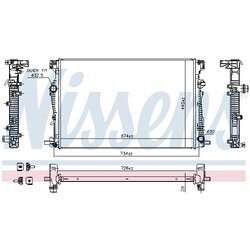 Chladič motora NISSENS 61040 - obr. 5