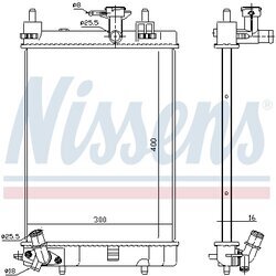 Chladič motora NISSENS 617554 - obr. 4