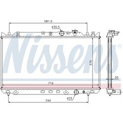 Chladič motora NISSENS 62482A - obr. 5