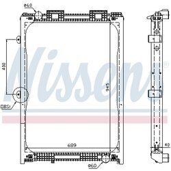 Chladič motora NISSENS 62870A