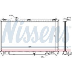 Chladič motora NISSENS 64672 - obr. 4