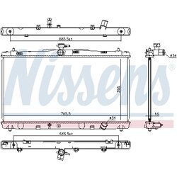 Chladič motora NISSENS 646869 - obr. 4