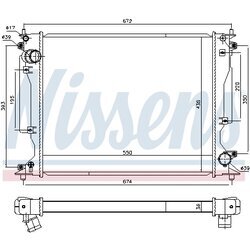 Chladič motora NISSENS 646904 - obr. 4