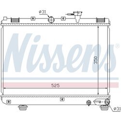 Chladič motora NISSENS 66624 - obr. 5