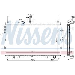 Chladič motora NISSENS 67097