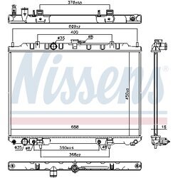 Chladič motora NISSENS 68799