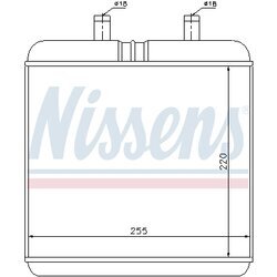 Výmenník tepla vnútorného kúrenia NISSENS 71810 - obr. 5