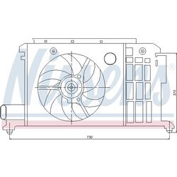 Ventilátor chladenia motora NISSENS 85058