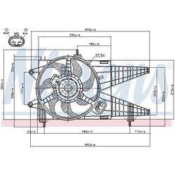 Ventilátor chladenia motora NISSENS 85160