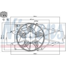 Ventilátor chladenia motora NISSENS 85213 - obr. 5