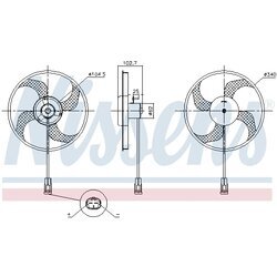 Ventilátor chladenia motora NISSENS 85947 - obr. 5