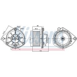 Vnútorný ventilátor NISSENS 87168 - obr. 5