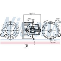 Vnútorný ventilátor NISSENS 87234 - obr. 4