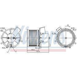 Vnútorný ventilátor NISSENS 87405 - obr. 4