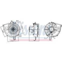 Vnútorný ventilátor NISSENS 87812 - obr. 4