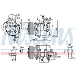 Kompresor klimatizácie NISSENS 890167 - obr. 5