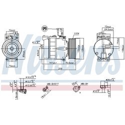 Kompresor klimatizácie NISSENS 89028 - obr. 4