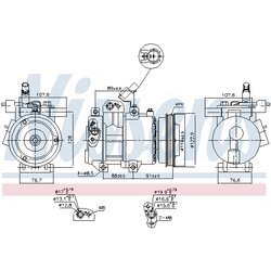 Kompresor klimatizácie NISSENS 89279 - obr. 6