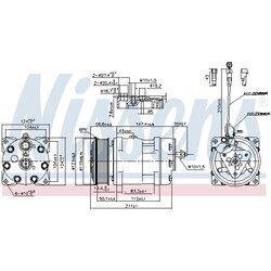 Kompresor klimatizácie NISSENS 89470 - obr. 4